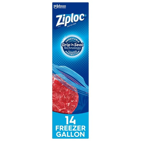 Ziploc Freezer Gallon Bags 14ct