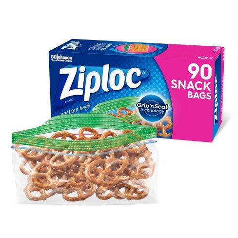 Ziploc Storage Snack Size Bags 90ct