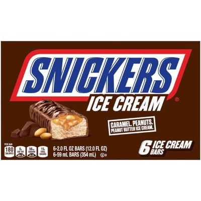 Snickers Ice Cream Bar 6ct