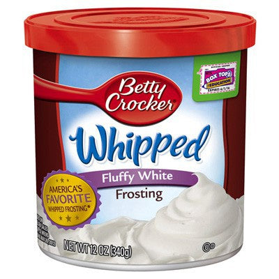 Betty Crocker Whipped Fluffy White Frosting 12oz