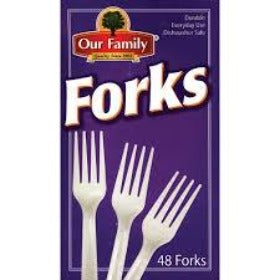 Our Family Plastic Forks 48 count