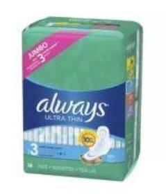 Always Sanitary Pads Ultra Thin 38ct