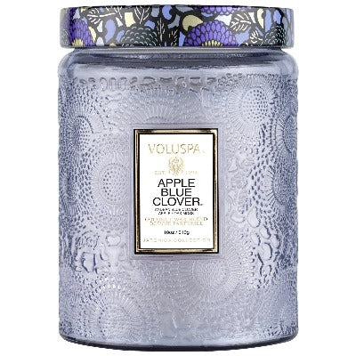 Voluspa Candle Lge Jar Apple Blue Clover