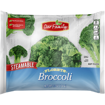 Our Family Frozen Broccoli Florets 12oz