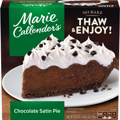 Marie Callendar's Frozen Chocolate Satin Pie 25.6oz
