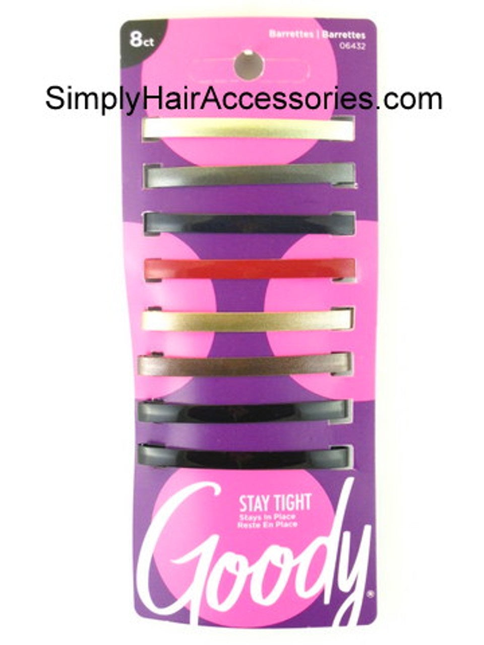Goody Metallic Staytight Barrettes 8ct