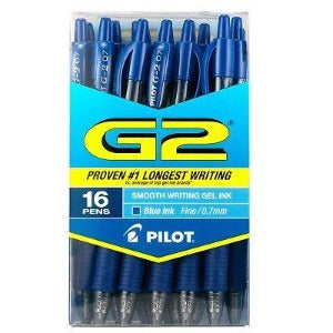 Gel Ink Pens-G2 Blue Ink 16 ct.-Pilot Fine