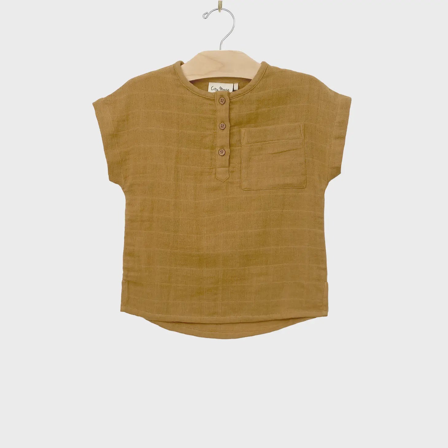 City Mouse Studio Boy Tee Bronze 18-24m