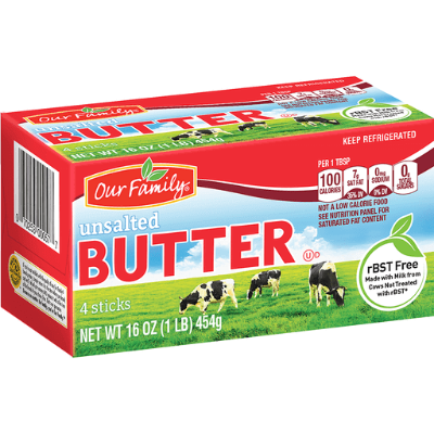 Our Family Butter Unsalted  1lb