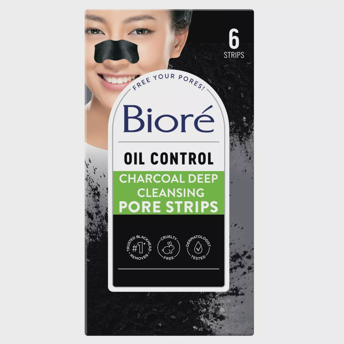 Biore Charcol Deep Cleansing Pore Strips 6ct