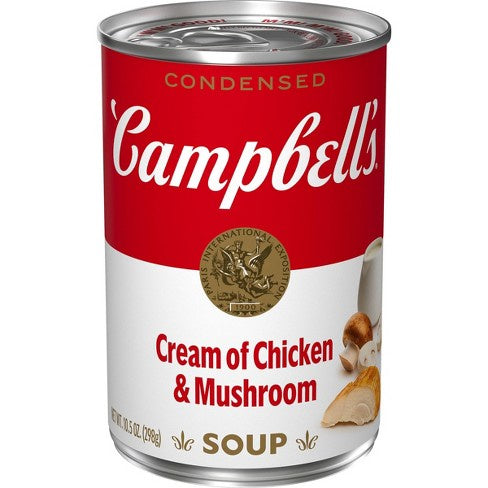 Campbell's Cream Of Chicken/Mushroom Soup 10.5oz