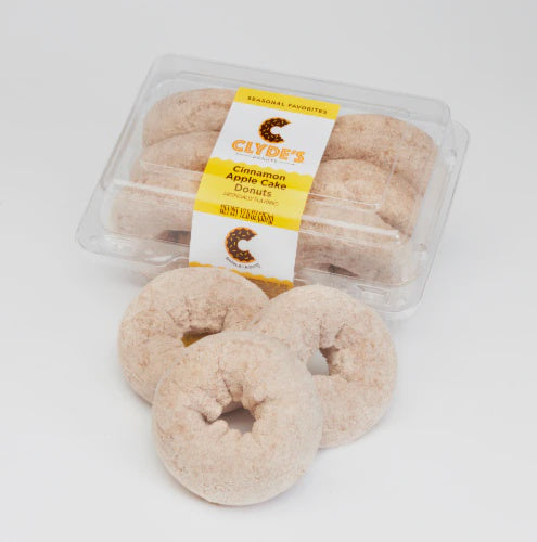 Clyde's Cinnamon Apple Cake Donuts 6ct