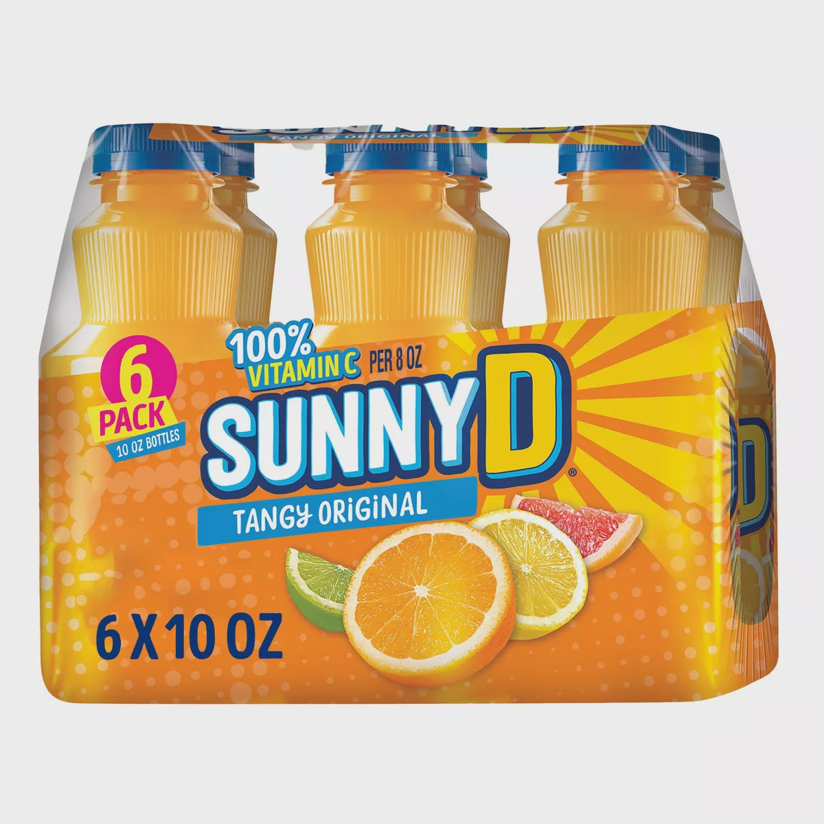 Sunny D Tangy Original 10oz/6pk