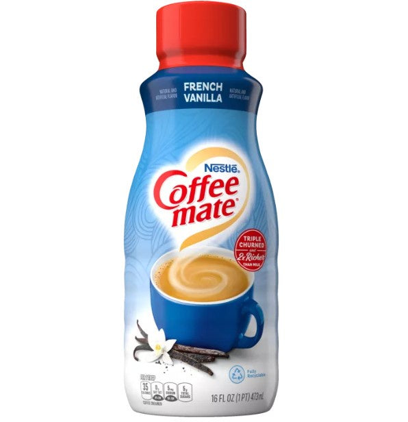 Coffee Mate French Vanilla Creamer  shelf stable16oz