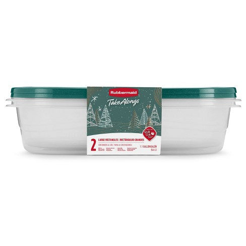 Rubbermaid Takalongs  Rectangle Containers 2 Pack