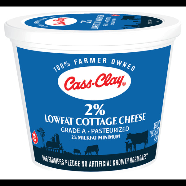 Cass Clay 2 % Cottage Cheese 16oz