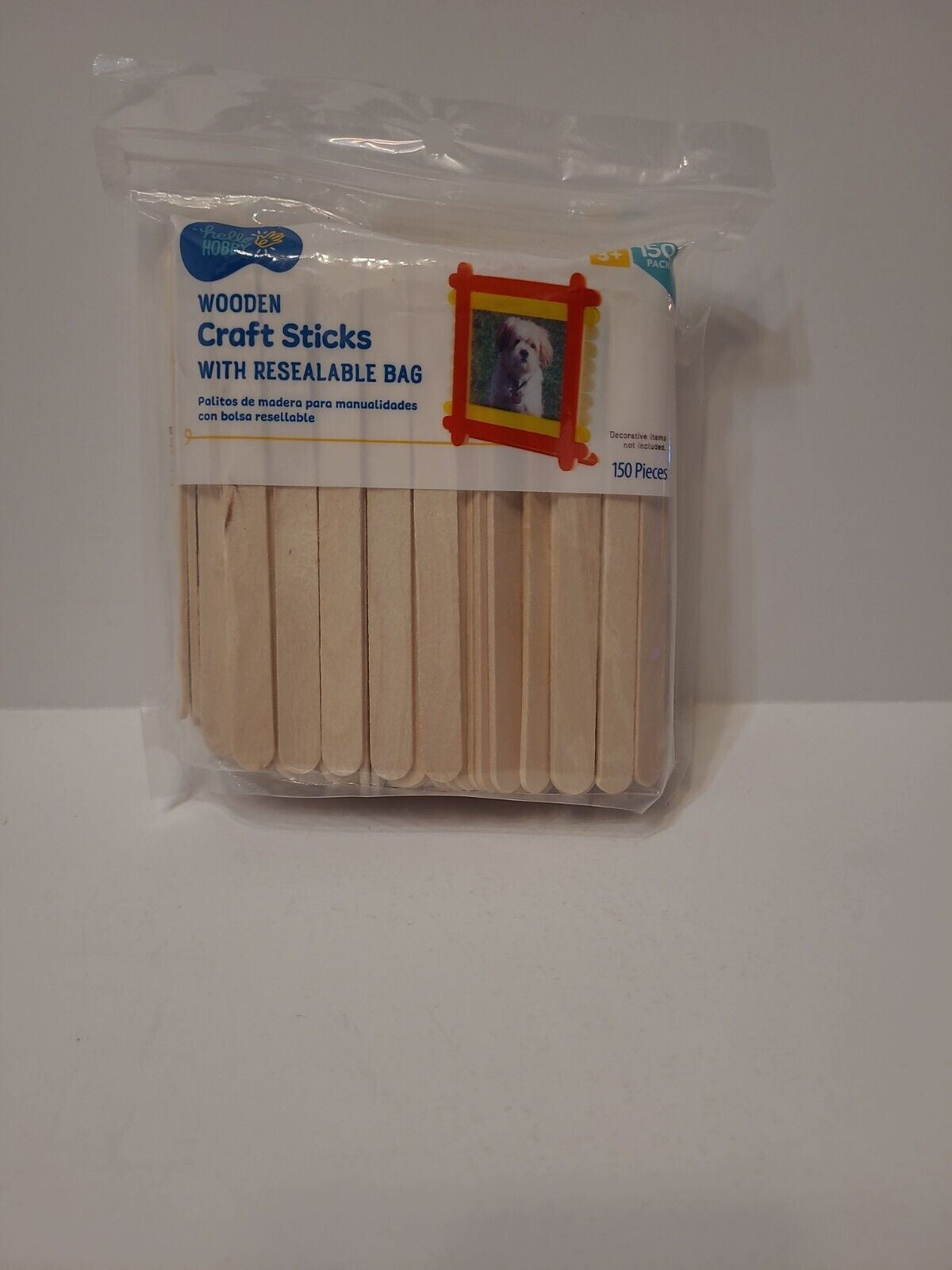 Hello Hobby Wooden Craft Sticks 150 Pack