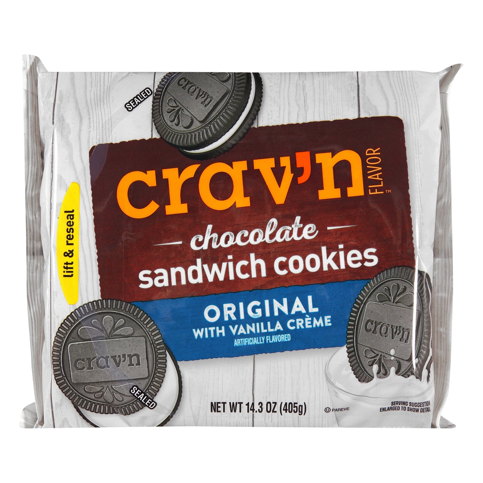 Crav'n Flavor Chocolate Sandwich Cookies 14.3oz