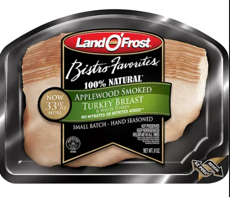 Land O Frost Bistro Applewood Smoked Turkey Breast 8oz