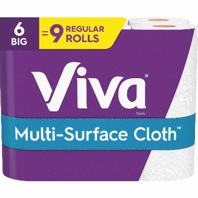 Viva Multisurface Cloth Big Roll 6ct