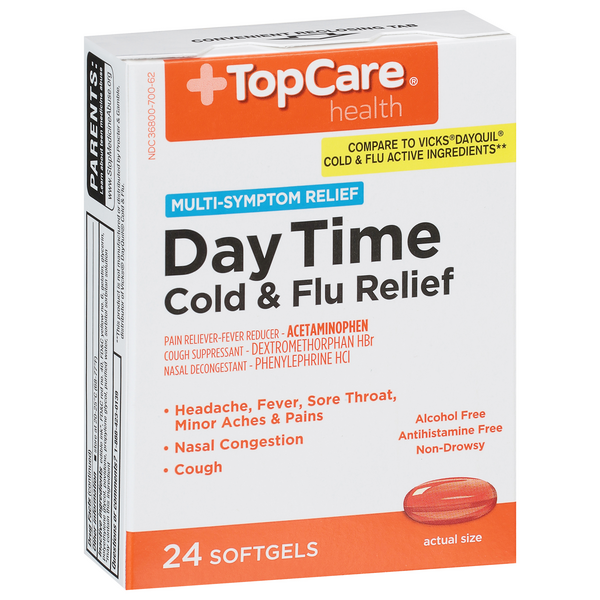 Top Care Daytime Cold & Flu Relief 24ct