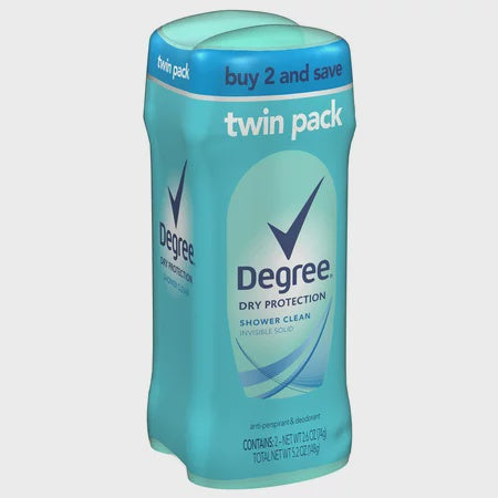 Degree Shower Clean Womens Deodorant 2 Pack