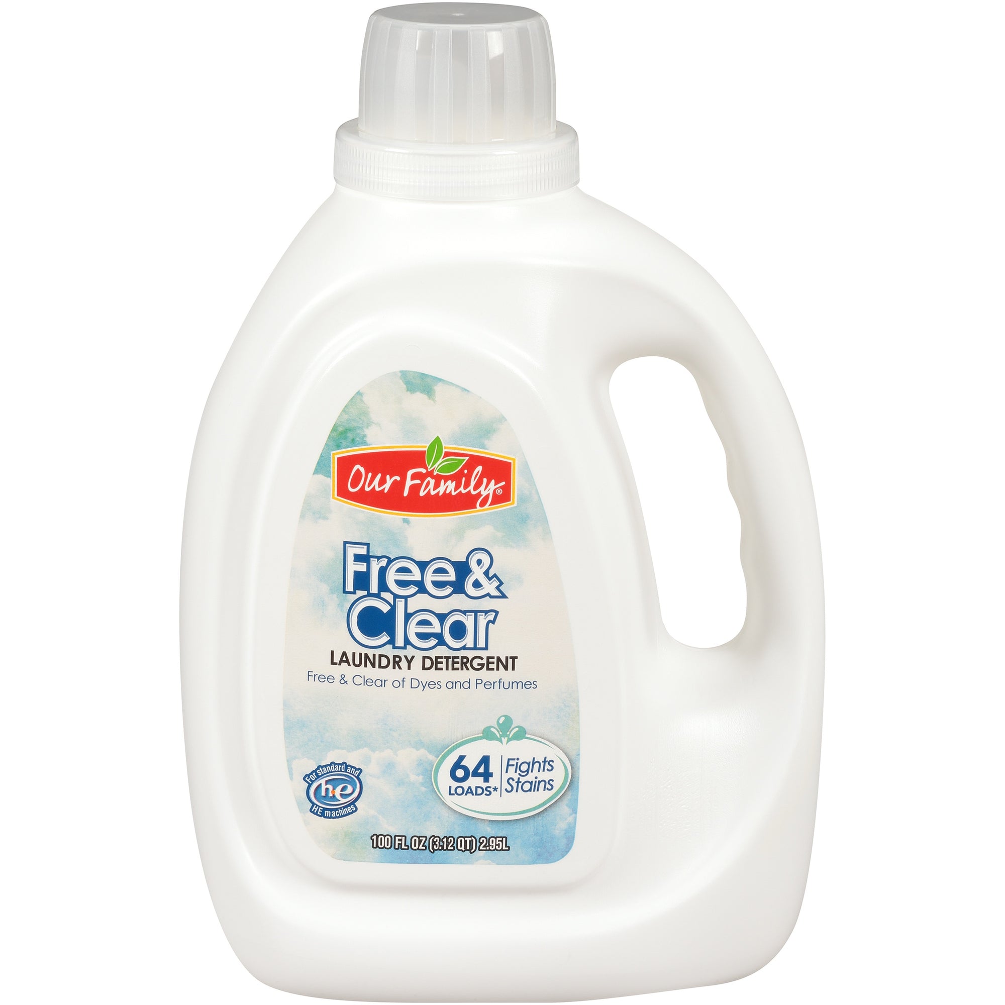 Our Family Laundry Detergent Free & Clear 100oz