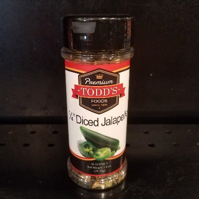 Todd's 1/4 Diced Jalapeno 1oz