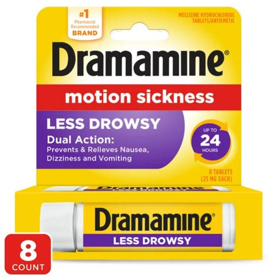 Dramamine Less Drowsy 8ct