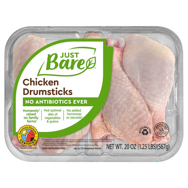 Just Bare Chicken Drumsticks 20 oz