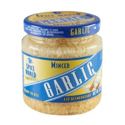 Spice World Minced Garlic  in water 8oz