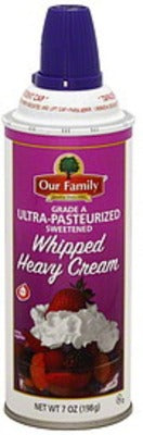Our Family Whipped Squirt Original Cream 13oz
