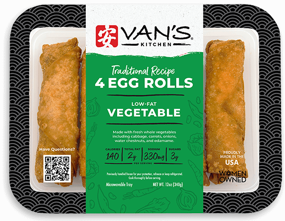 Van's Kitchen Vegetable Egg Rolls 4ct