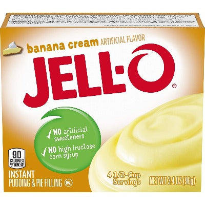 Jell-O Instant Pudding Banana Cream 3.4oz