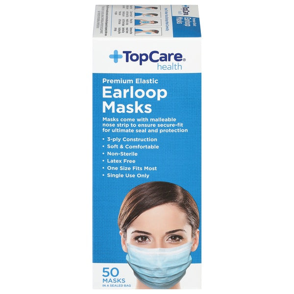 Top Care Earloop Masks 10pk