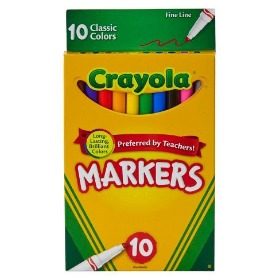 Crayola Fine Line Markers Classic Colors 10 pack