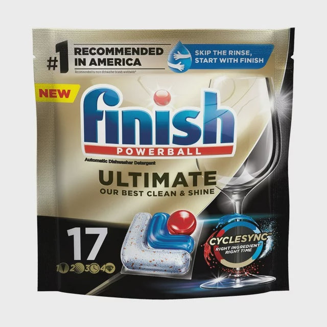 Finish Powerball Ultimate Dishwasher Tabs 17ct