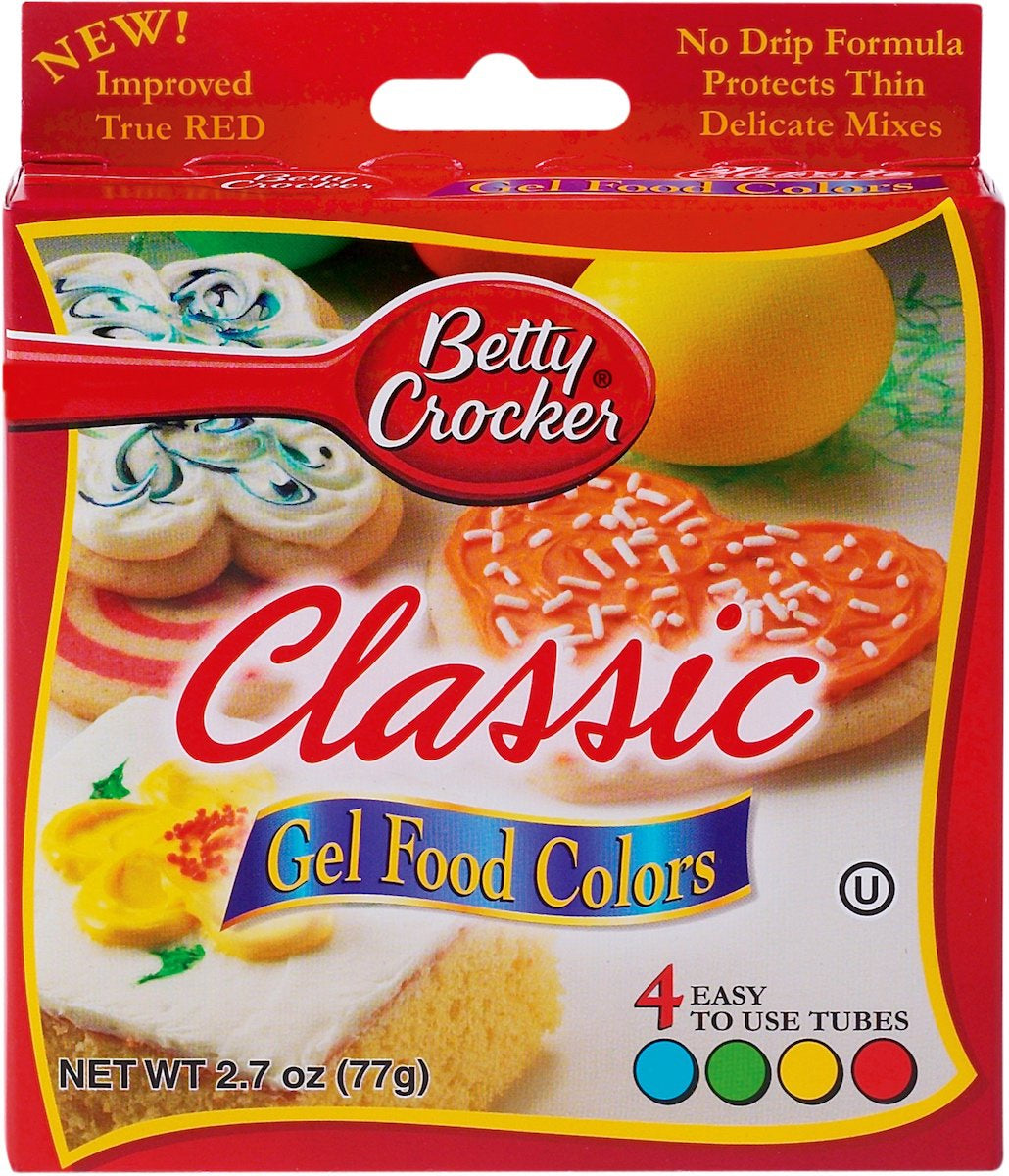 Betty Crocker Gel Food Classic Colors 4pk
