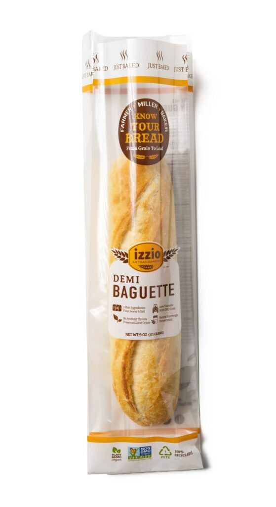Izzio French Demi Take & Bake Baguette  2 pack