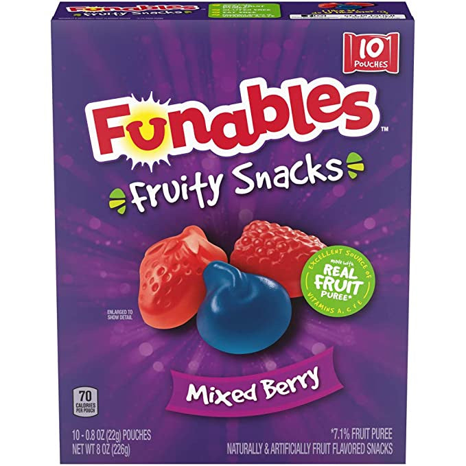 Funables Fruit Snacks Mixed Berry 10pk