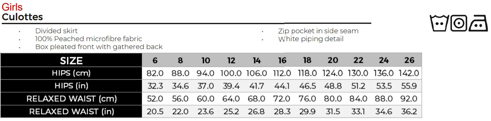 Uniforms - Culottes Navy