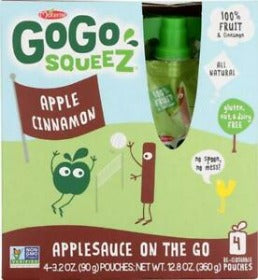 GoGo Squeeze Apple Cinnamon Applesauce Pouches 4ct