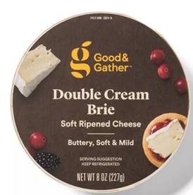 Good & Gather Double Cream Brie Cheese 8oz