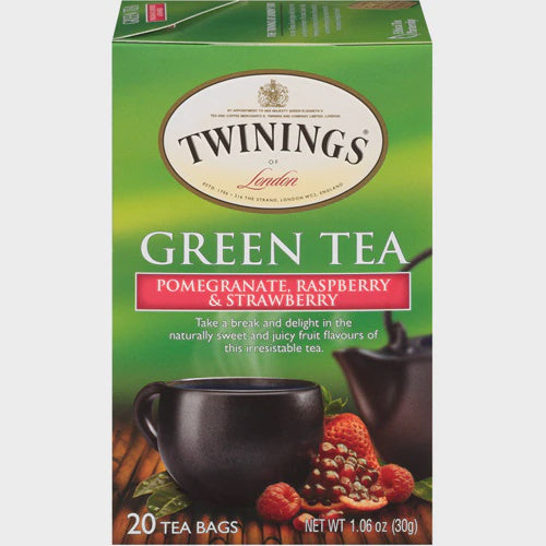 Twinings Green Tea Pom/Rasp/Straw 20 bags