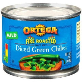 Ortega Fire Roasted Diced Green Chiles 4oz