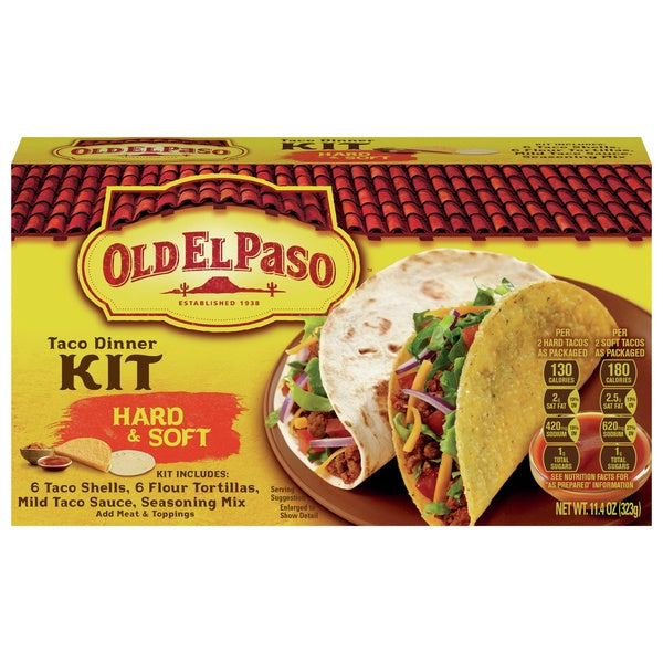 Old El Paso Hard/Soft Taco Kit 11.4oz