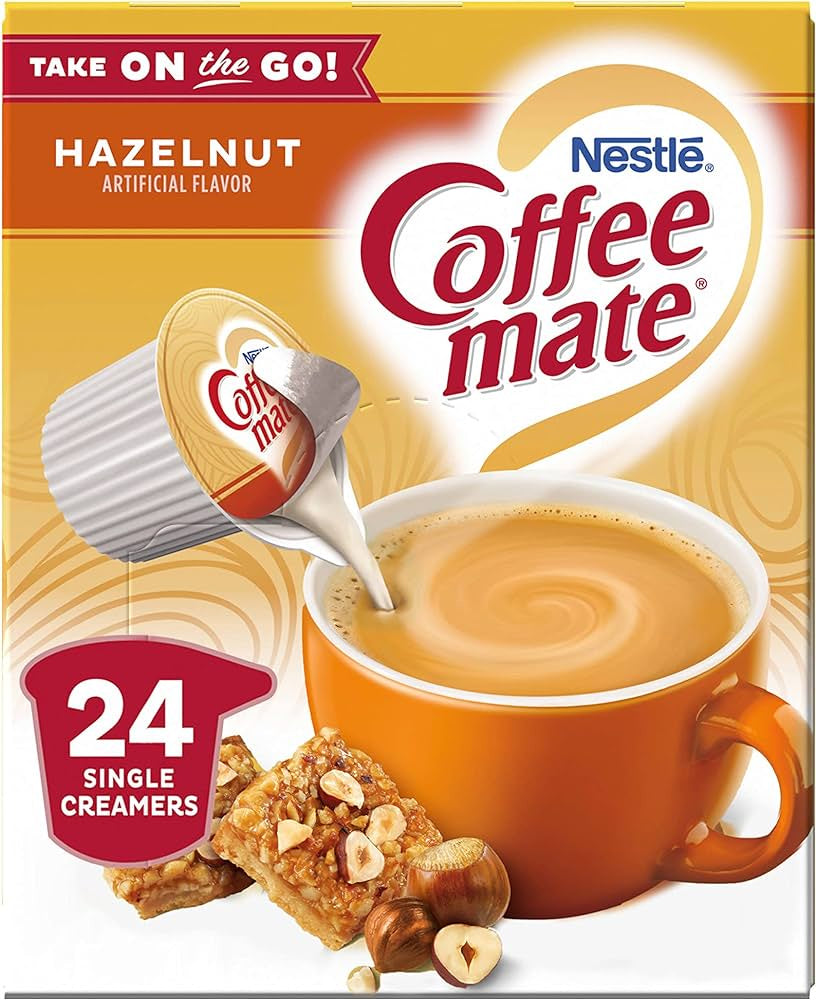 Coffee Mate Hazelnut Individual Creamers 24 ct