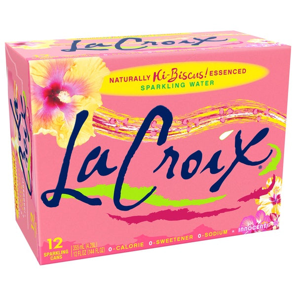 La Croix Hi-Biscus Sparkling Water 12 cans