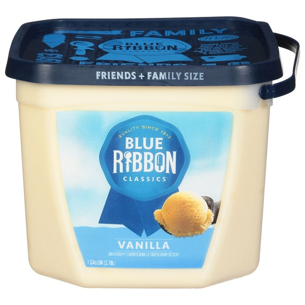 Blue Ribbon Vanilla Ice Cream 4qt Pail
