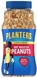 Planters Lightly Salted Dry Roasted Peanuts 16oz.